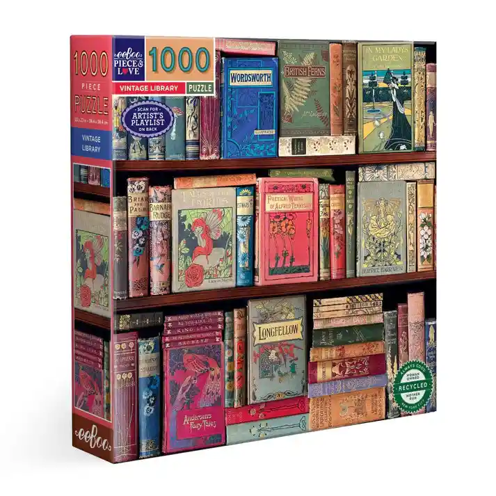 Puzzle 1000 Piezas: Vintage Library