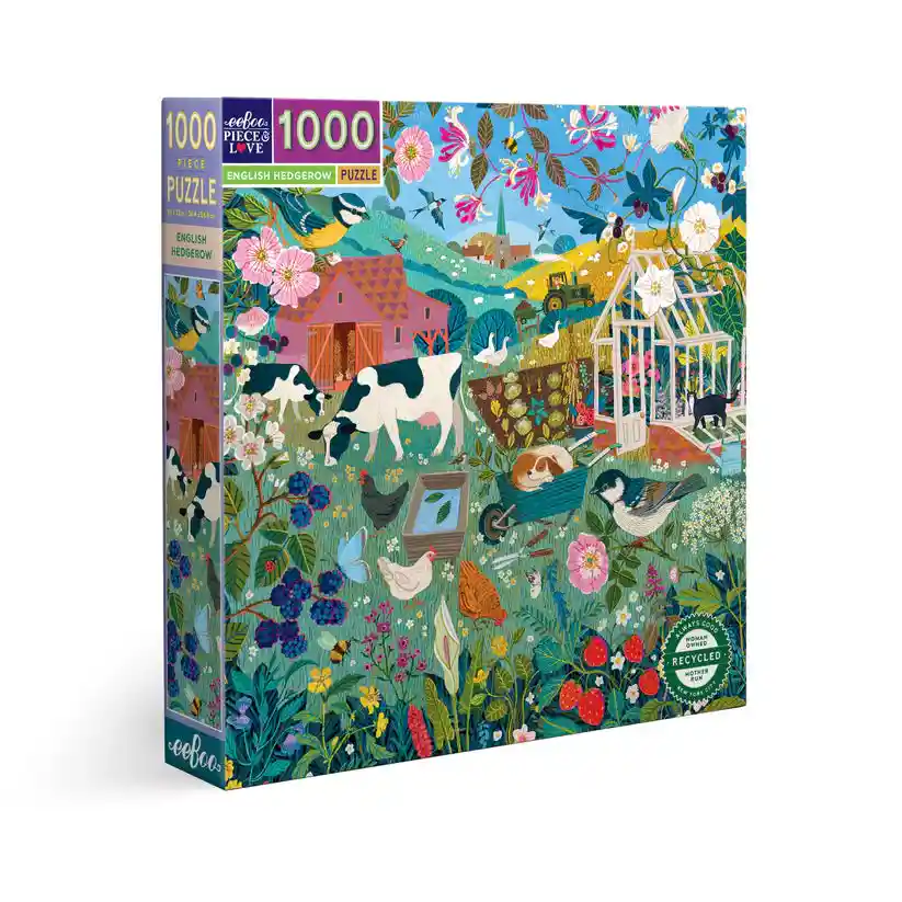 Puzzle 1000 Piezas: English Hedgerow