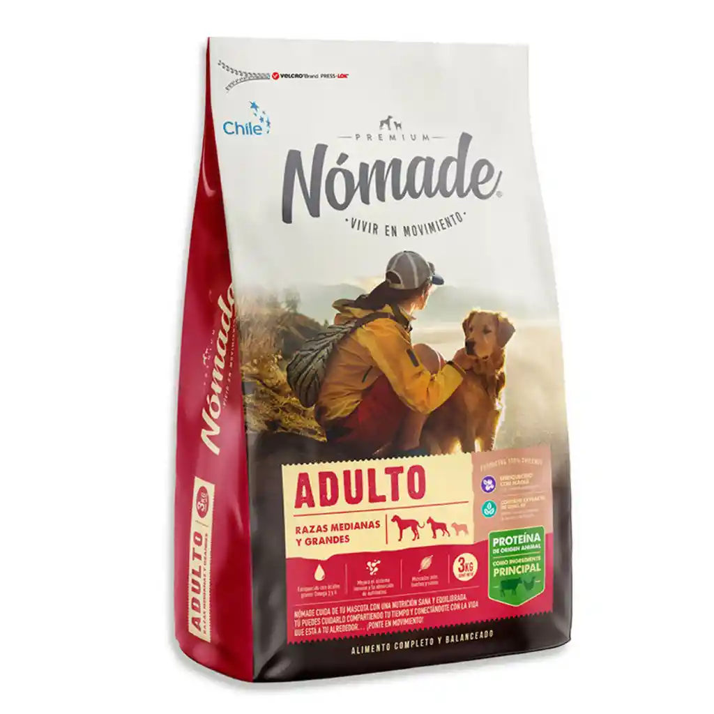 Nómade, Alimento Para Perro Adulto, Razas Medianas Y Grandes (20kg)