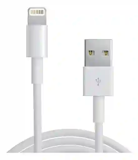 Cable Usb A/ Lightning 1 Metro Para Iphone 11 12 13 14 Blanco