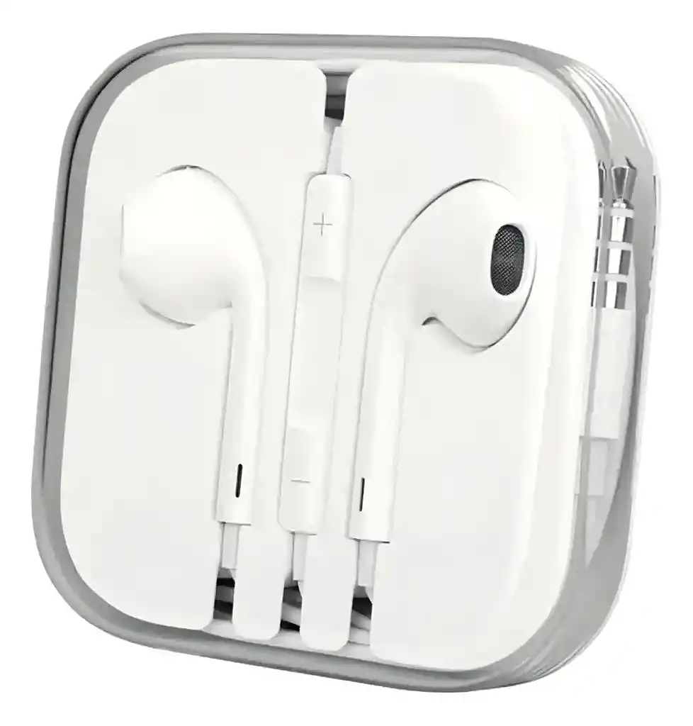 Audifonos Manos Libres Para Celular Jack 3.5mm Color Blanco Luz Blanco