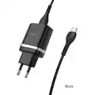Cargador Completo Tipo C De 3.0 - Hoco C12q - Negro