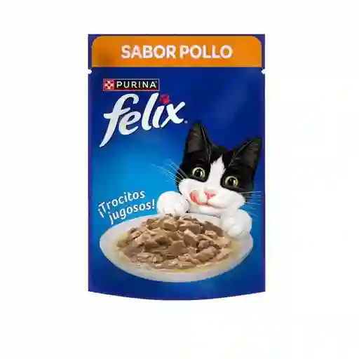 Alimento Humedo Gato Felix Pollo Pouch 85gr