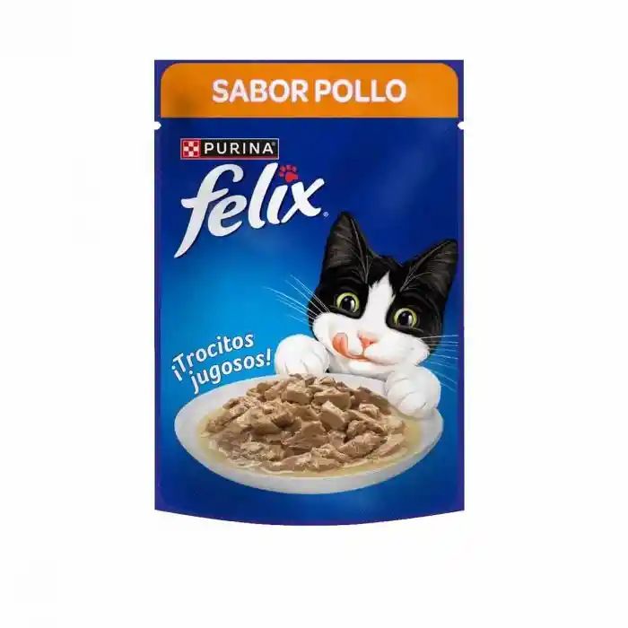 Alimento Humedo Gato Felix Pollo Pouch 85gr