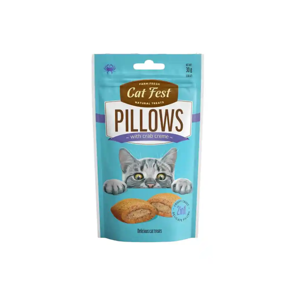Cat Fest Snack Pillows Con Crema De Cangrejo 30 G