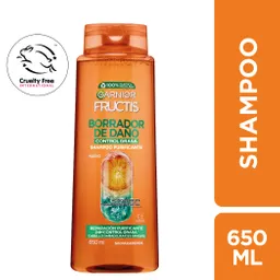 Shampoo Garnier Fructis Borrador De Daño Control Grasa 650 Ml