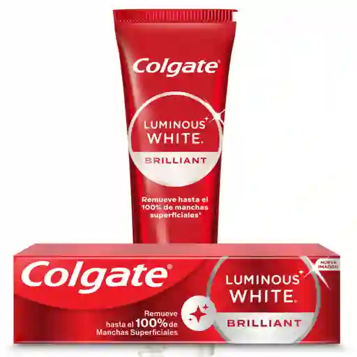 "pasta Dental Colgate Luminous White Brillant 2x75ml "