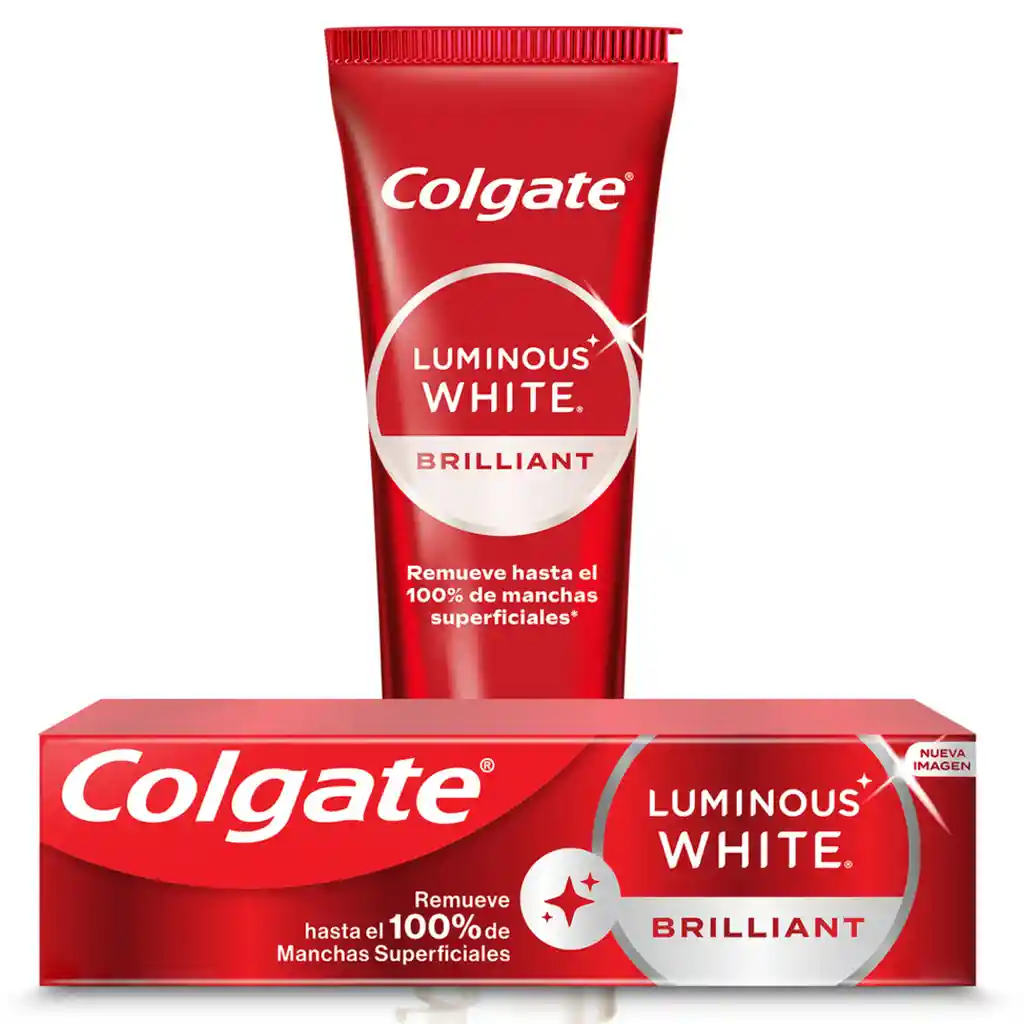 "pasta Dental Colgate Luminous White Brillant 2x75ml "