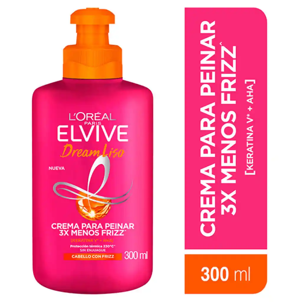 Crema Para Peinar Elvive Dream Liso 300ml