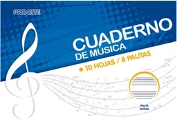 Cuaderno Musica Pauta Entera 10 Hj Proarte