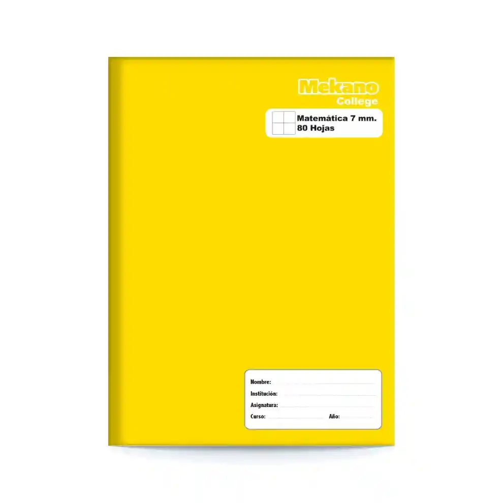 Cuaderno Collage Matemática 7mm 80 Hojas