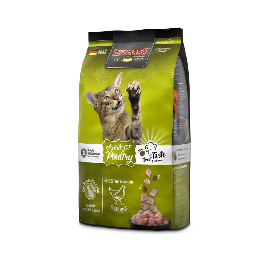 Alimento Leonardo Para Gato Adulto Gf Poultry 1,8 Kg