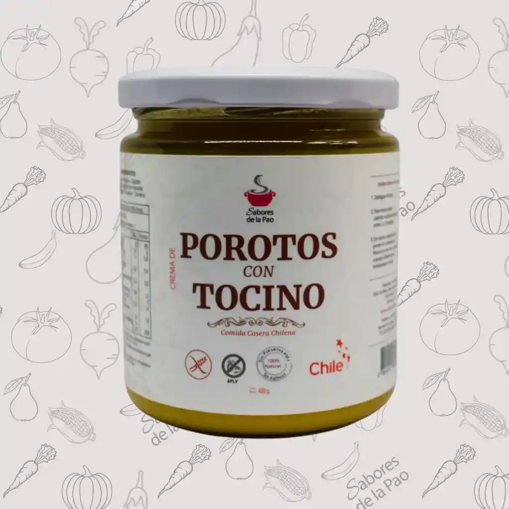 Crema De Porotos (con Tocino)