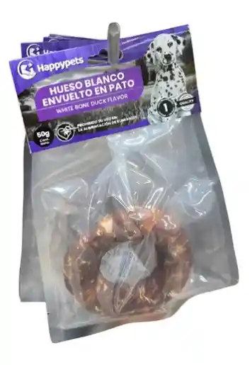 Happypets Hueso Blanco Envuelto En Pato 50gr
