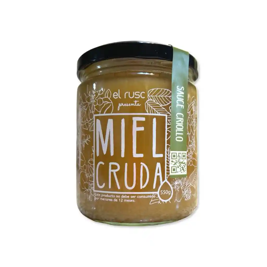 Miel Cruda Monofloral De Sauce Criollo El Rusc