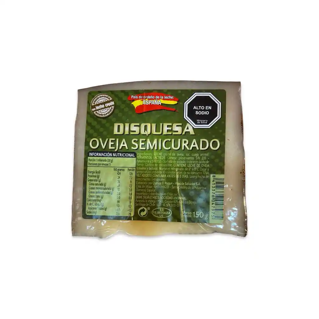 Queso De Oveja Semicurado Disquesa