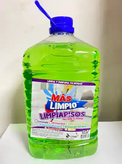 Más Limpio Limpiapisos Manzana Verde 5 Lt