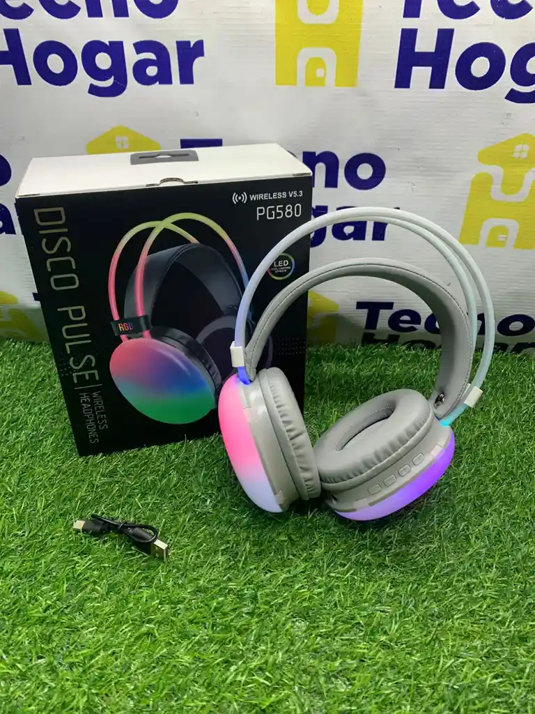 Audifono Con Luces Rgb Disco Pulse Pg580 Bluetooth
