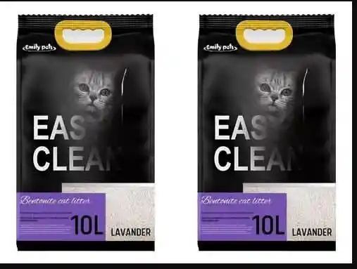 Pack 2 Arenas Sanitarias Easy Clean Aroma Lavanda 8 Kg