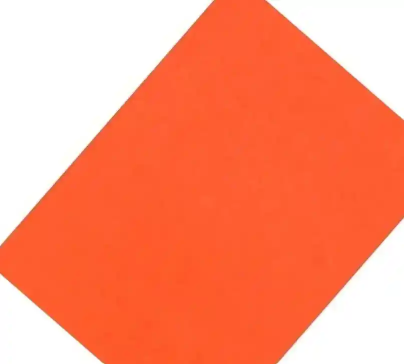 Cartulina Carton Pintado Forrado Naranja 54x77cm 235grs Hand