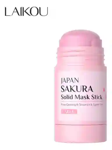 Mascarilla Solida Laikou Japan Sakura Limpieza Facial 50g