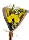 Ramo Flores Amarillas: 1 Rosa, 1 Liliums Y 1 Maule