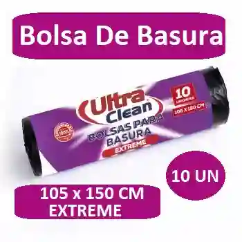 Bolsa De Basura Ultra Clean 105 X 150 Cm 10 Un