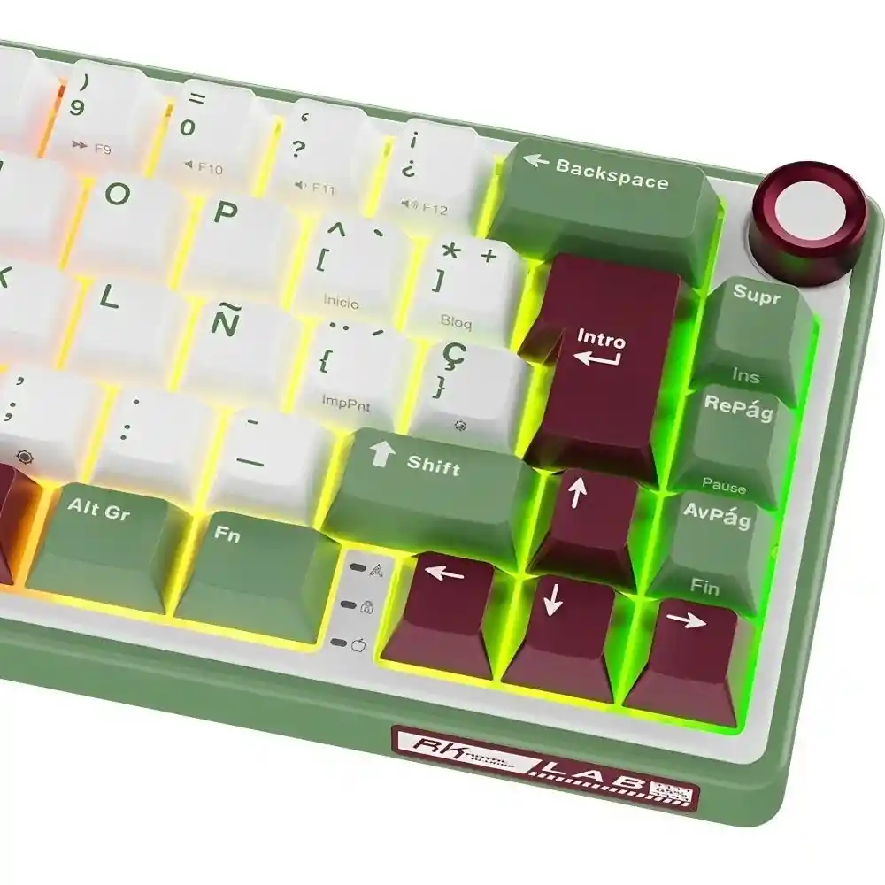 Teclado Mecánico Rk R65 Green Sand 65% Español – Royal Kludge
