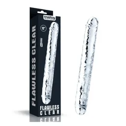 Dildo Doble Transparente Flawless