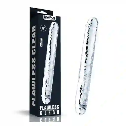 Dildo Doble Transparente Flawless