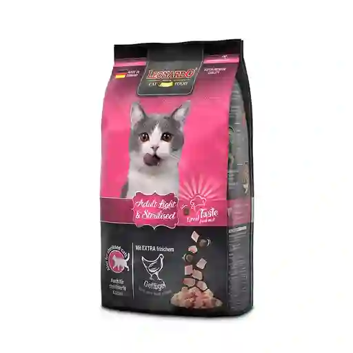 Alimento Gato Leonardo Adulto Light And Sterilised 1.8kg