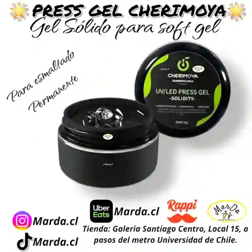Press Gel Cherimoya Gel Sólido Para Soft Gel