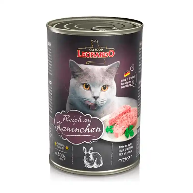 Lata Leonardo Quality Selection Conejo 400gr