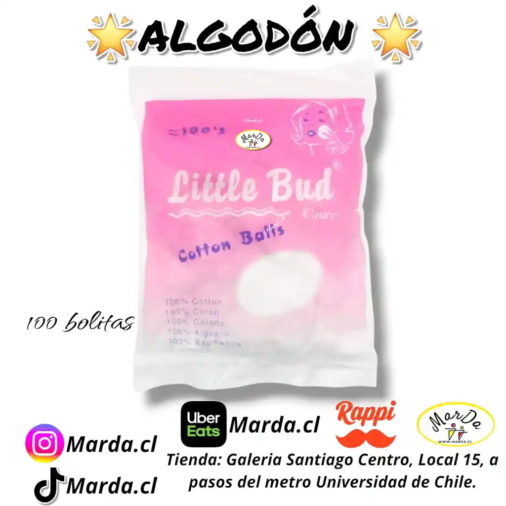 Bolitas De Algodón 100 Un