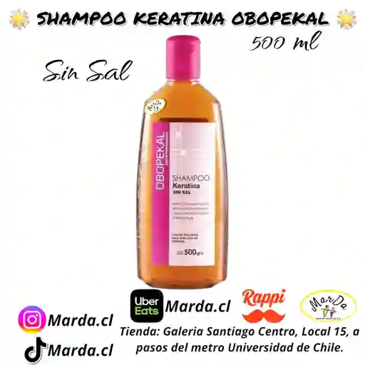 Shampoo Keratina Sin Sal Obopekal 500 Ml