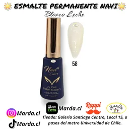 Esmalte Permanente Navi 58 Blanco Leche