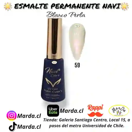 Esmalte Permanente Navi 59 Blanco Perla