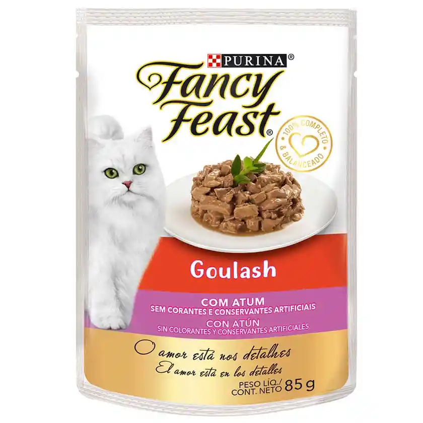Alimento Humedo Gato Fancy Feast Goulash Atun Pouch 85gr