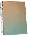 Cuaderno Universitario Materia Triple 150 Hojas 7mm Colores Pasteles