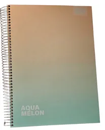Cuaderno Universitario Materia Triple 150 Hojas 7mm Colores Pasteles