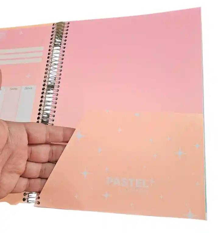 Cuaderno Universitario Materia Triple 150 Hojas 7mm Colores Pasteles