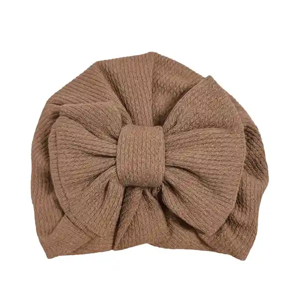 Gorro Turbante Para Niñas Marron