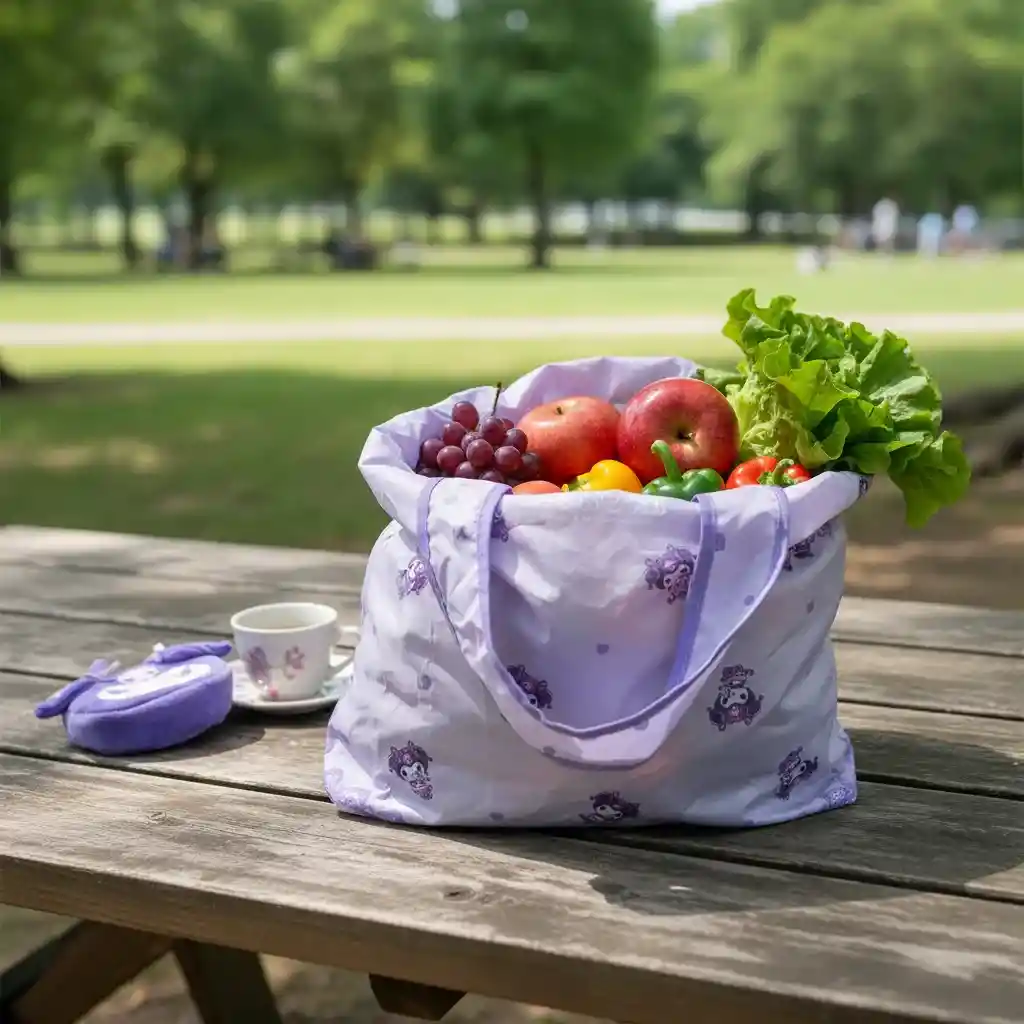 Bolsa Ecológica Kuromi: Dainty Doll Sanrio Original