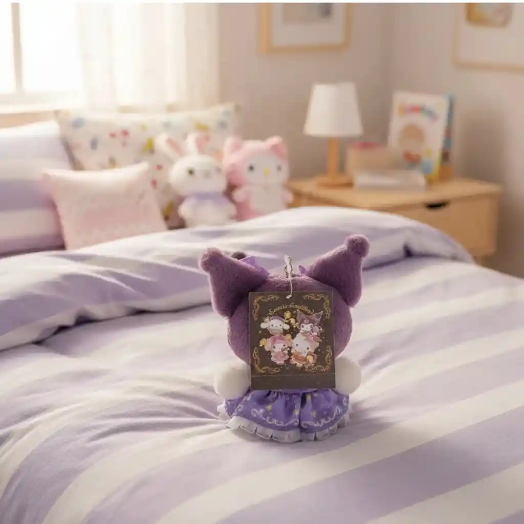 Peluche Mascota Kuromi 12cm Serie Starry Wizard Sanrio Original