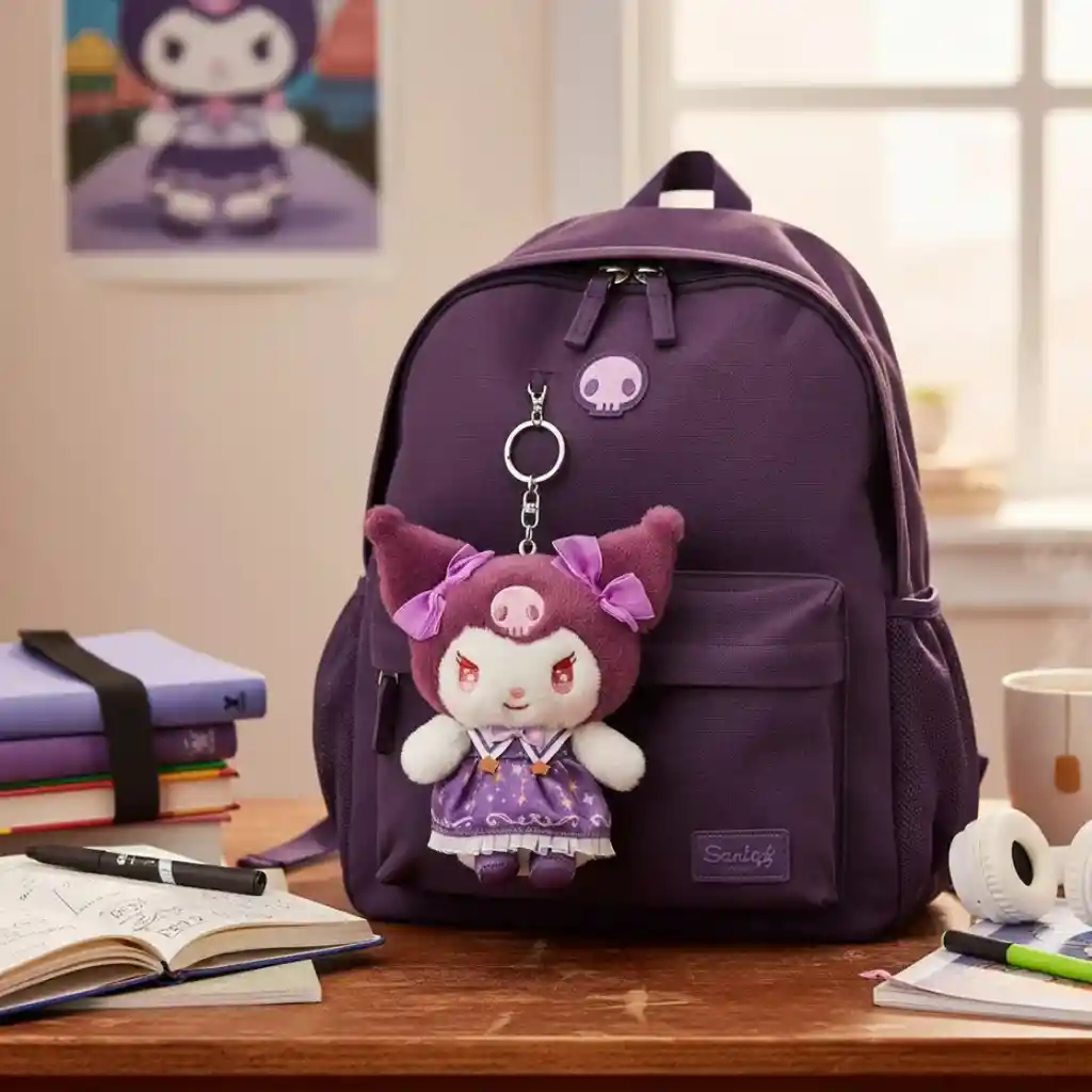 Peluche Mascota Kuromi 12cm Serie Starry Wizard Sanrio Original