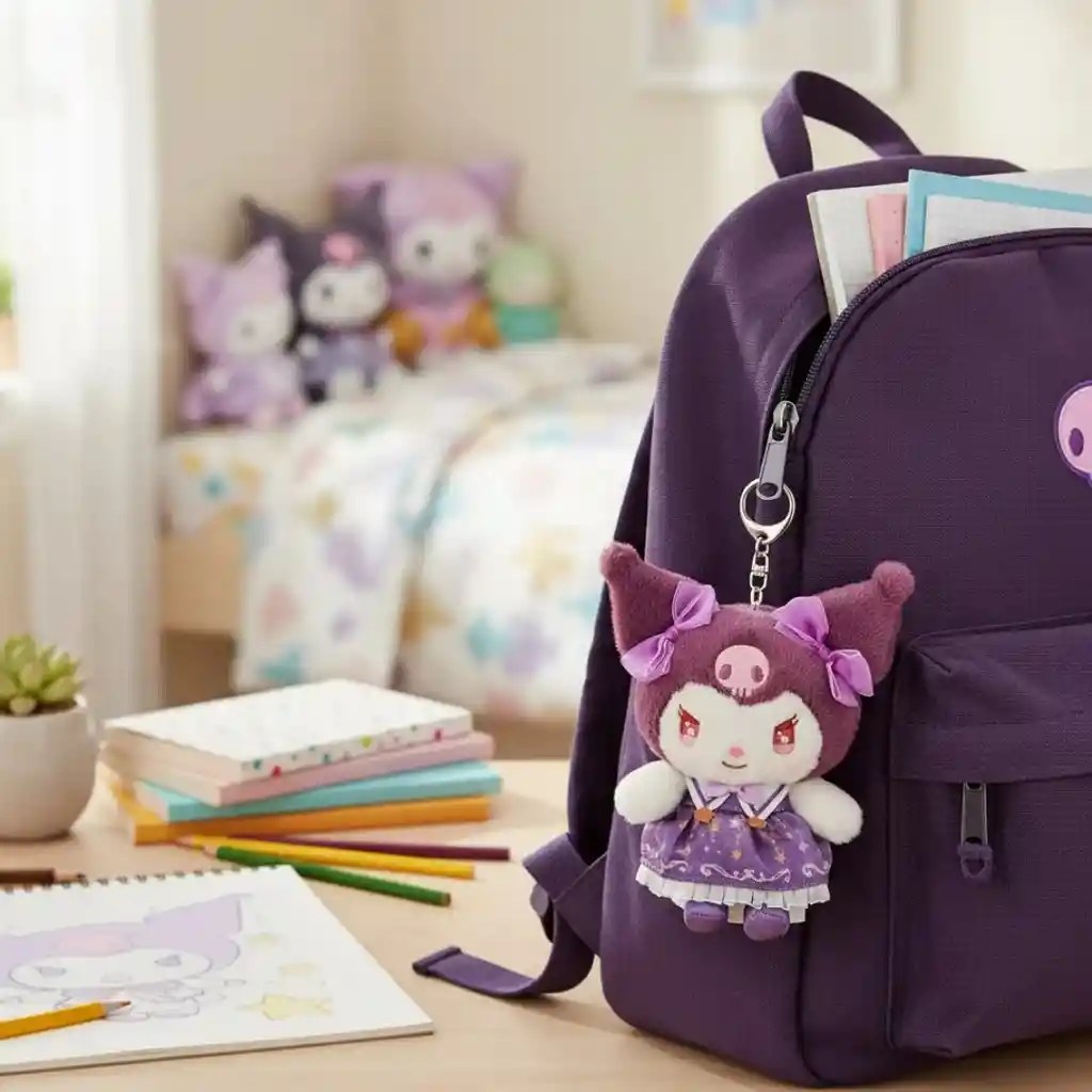 Peluche Mascota Kuromi 12cm Serie Starry Wizard Sanrio Original