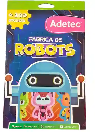 Block De Stickers Fabrica De Robots + De 200 Stickers