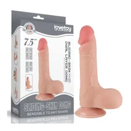 Dildo Realista Con Piel Deslizante 7.5"