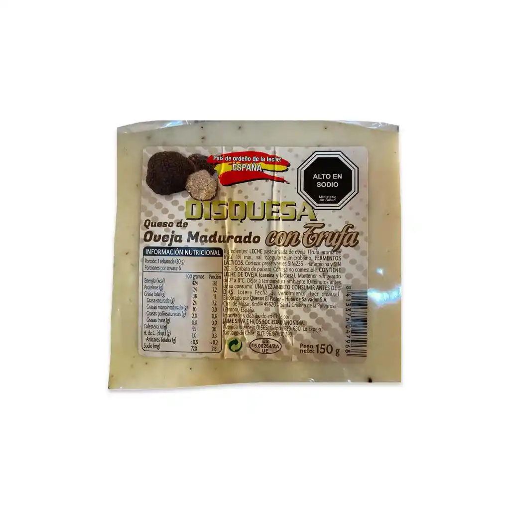 Queso De Oveja Madurado Con Trufa Disquesa