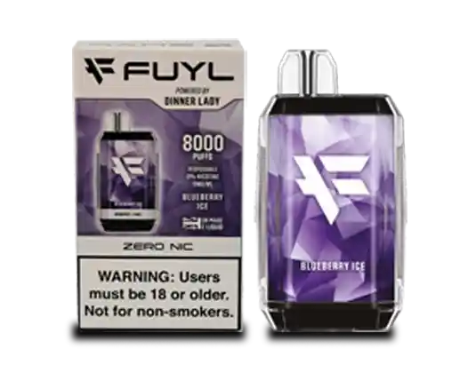 Vape Dinner Lady Fuyl Blueberry Ice 0% Nic 8000 Puffs